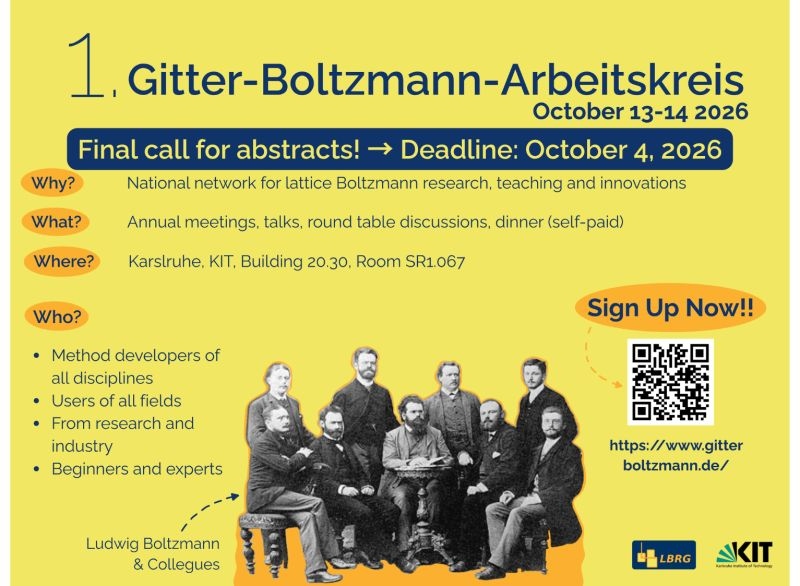 Announcement: Call for abstracts ends Oct 4, 2026; meeting Oct 13-14 in Karlsruhe.