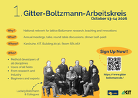 Gitter-Boltzmann-Arbeitskreis event poster, Oct 13-14 2026, Karlsruhe.
